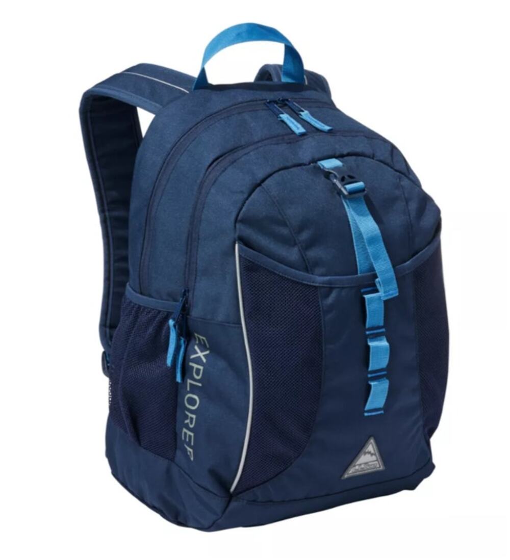 L.L. BEAN Kid's Explorer Backpack 25L Classic Navy Deep Glacier Blue NWT